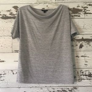 Banana Republic Dolman top gray stripes Sm…